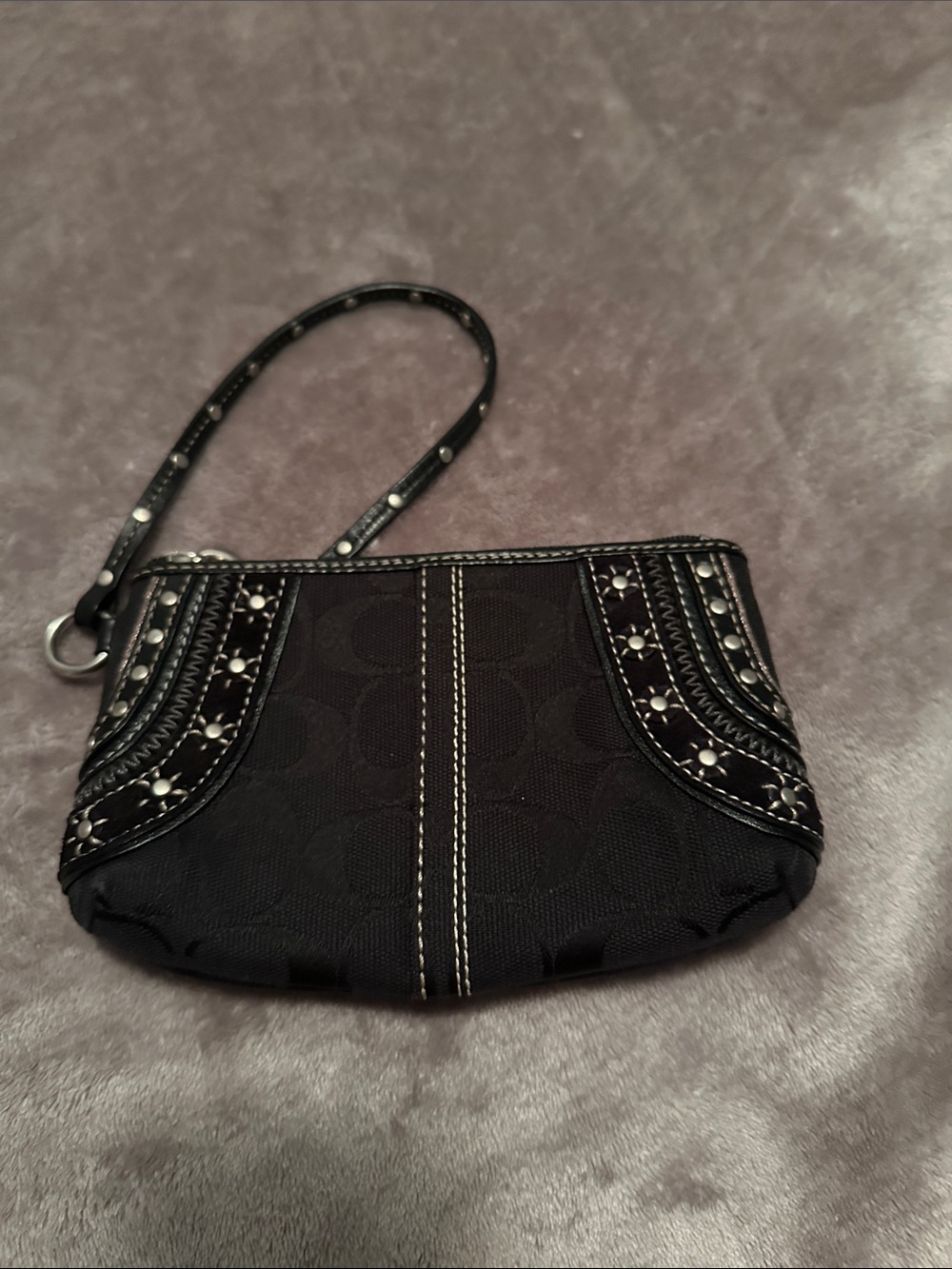 Coach wristlet studded